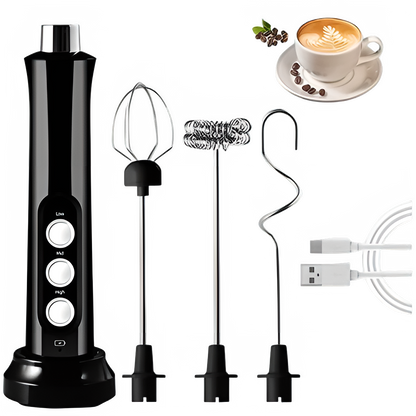 3-in-1 Electric Handheld Milk Frother and Drink Mixer by All Mart Bristol Ltd