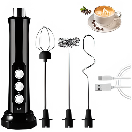 3-in-1 Electric Handheld Milk Frother and Drink Mixer by All Mart Bristol Ltd