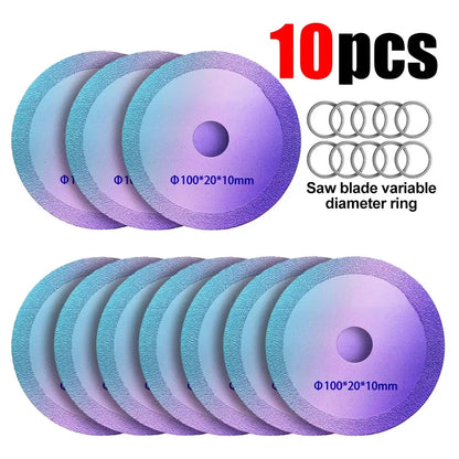 1-10pcs Ultra-Thin 100mm Diamond Saw Blade, for Tile Glass Marble Polishing, Fits Angle Grinder by All Mart Bristol Ltd