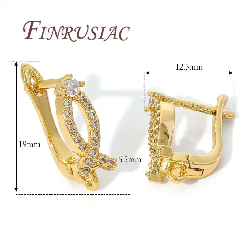 18K Gold Plated,Anti-Allergy Earring Hook Clasps,Supplies For Jewelry,Fasteners Earwires,Earrings Fixtures Accessories by All Mart Bristol Ltd