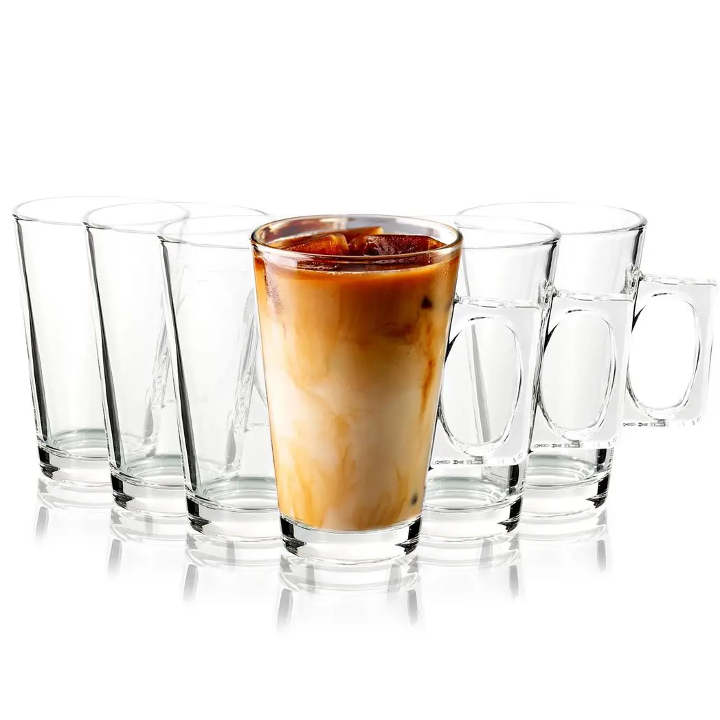 Vinsani Latte Glasses 6pcs 0006556 by Vinsani