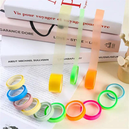 5 Roll 5 Colors Stickers Transparent Fluorescent Index Tabs Flags 5M Sticky Note Stationery Children Gift School Office Supplies by All Mart Bristol Ltd