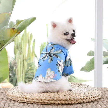 Hawaiian Style Pet Dog Clothe Summer Sandbeach Dog Shirts for Small Medium Dogs Puppy Cat Clothing Ropa Perro Pug French Bulldog
