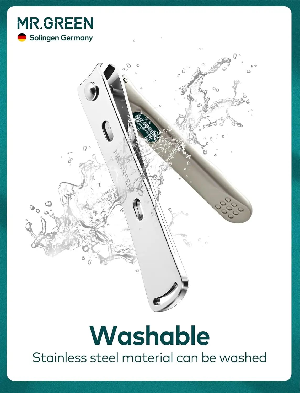 Premium 3-Piece Nail Clipper Set - Stainless Steel Nail & Slant Edge Toenail Cutter for Men and Women by All Mart Bristol Ltd