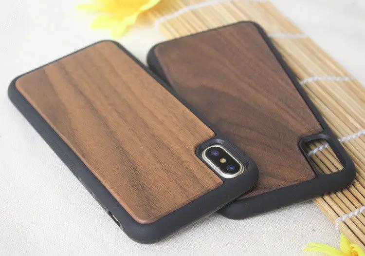Wooden case TPU phone case by Dropshipman