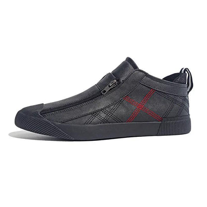 Leather Shoes Breathable Casual Fashion Low-top Sneakers by Dropshipman