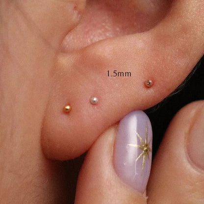 Simple ball stud earrings by Nabi London