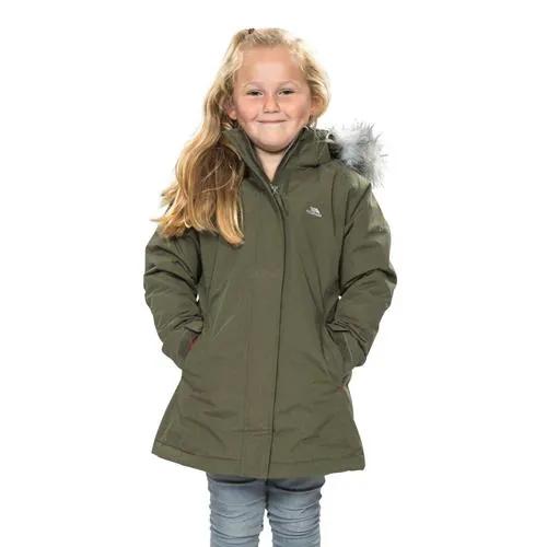 Girls Trespass Fame Waterproof Parka Jacket by Trespass