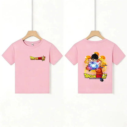 Kids T - Shirt Dragon Ball Goku & Great Ape Print, Cartoon Anime - Themed Casual Cotton Tee for Boys Girls, Cool Graphic Childre by All Mart Bristol Ltd