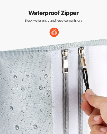 VEVOR Fireproof Document Bag, 2192 ℉ Heat Insulated Fireproof & Waterproof Bag with Smooth Zipper, Portable File Storage Organizer Home Office Travel Use, for Passports, Important Documents, Files by All Mart Bristol Ltd