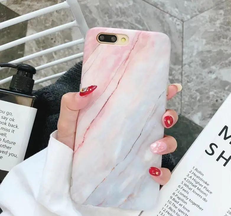 Compatible with Apple, Luxury marble phone case for iPhone 7 case for iphone X 7 6 6S 8 Plus 6S case cover XR XS MXA silicon case by Dropshipman