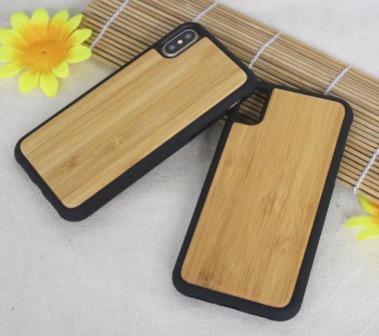 Wooden case TPU phone case by Dropshipman