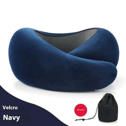 Soft Memory Foam Travel Neck Pillow U Shape Adjustable Support Comfortably Sleeping On Plane Car Office Noon Break by Dropshipman