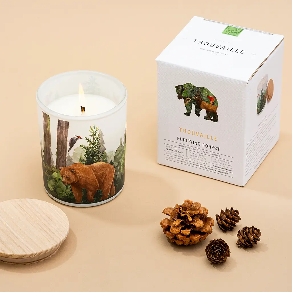 Save The Planet Scented Soy Wax Candle: Purifying Forest by All Mart Bristol Ltd