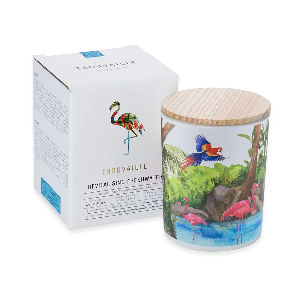 Save The Planet Scented Soy Wax Candle: Revitalising Freshwater by All Mart Bristol Ltd