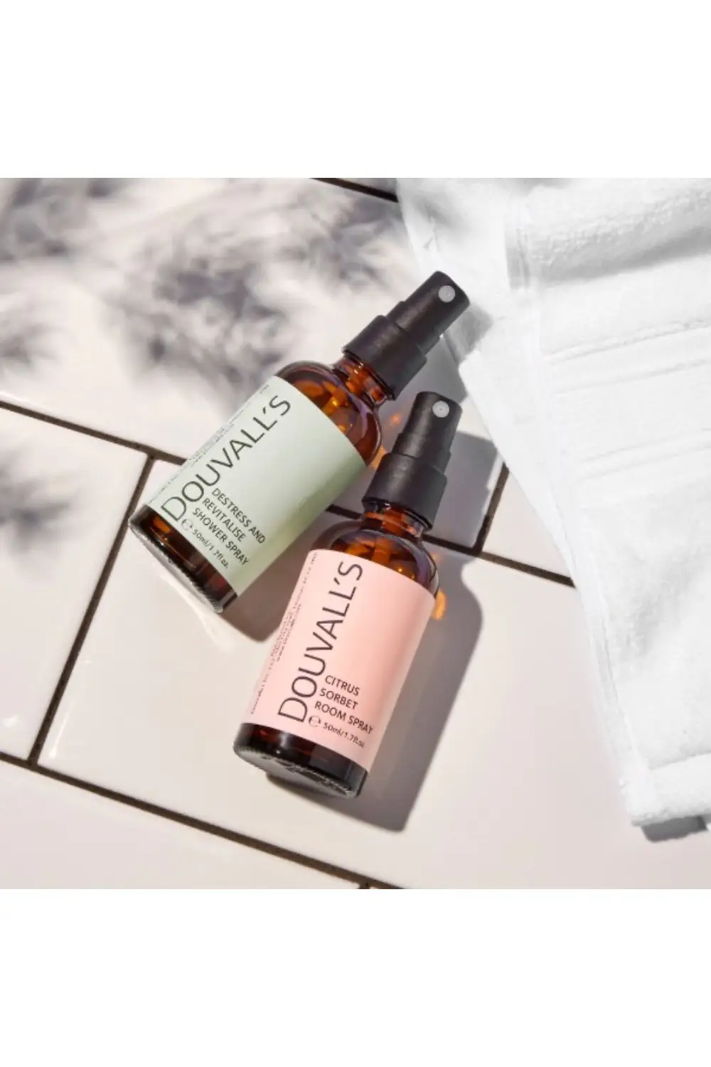 Destress and Revitalise Organic Natural Shower Spray 50ml | Uplifting Citrus Scent for a Spa-Like Shower Experience by All Mart Bristol Ltd