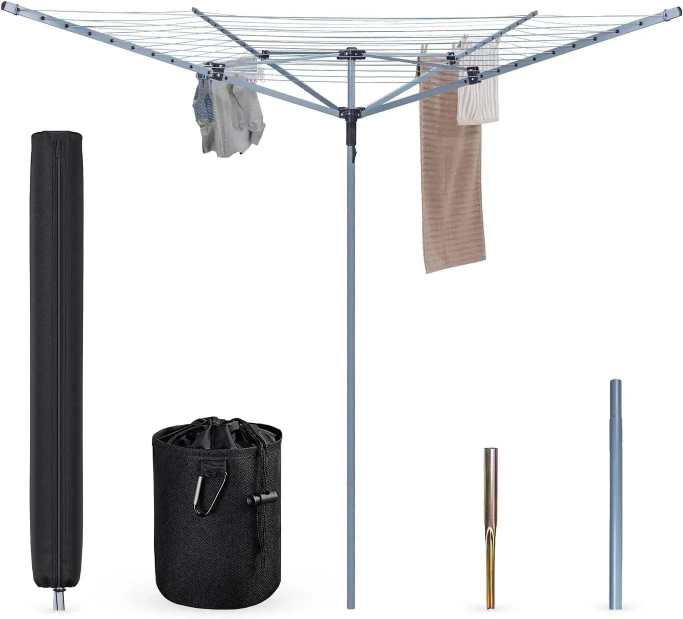 50M Rotary Airer Dryer Cover Metal Spike by Un-Branded