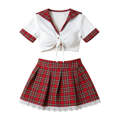 Red Sexy Lingerie Woman Porno Underwear Sexy Dress Student Cosplay Uniform Women Lingerie Erotic Underwear Babydoll Costume by All Mart Bristol Ltd