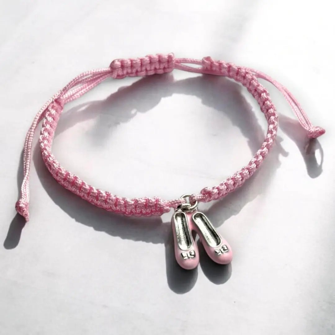 Childs Ballet Shoes Friendship Bracelet by Aye Do Gifts
