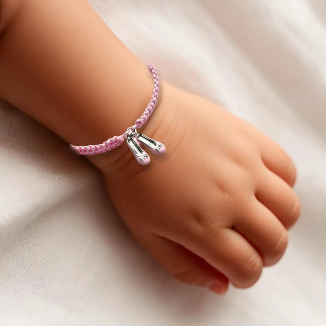 Childs Ballet Shoes Friendship Bracelet by Aye Do Gifts