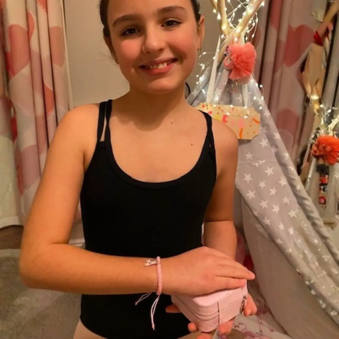 Childs Ballet Shoes Friendship Bracelet by Aye Do Gifts
