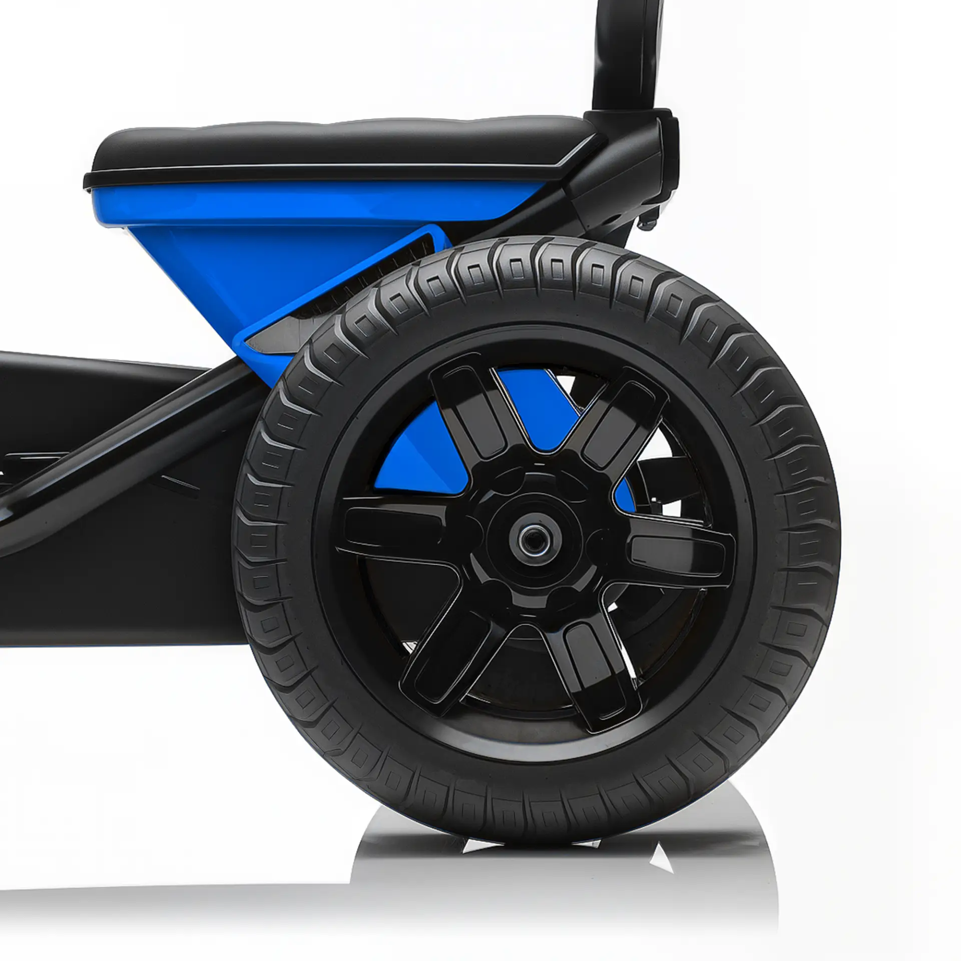 AIYAPLAY Pedal Go Kart for Kids 2-5 Years, with Silent EVA Wheels, Metal Frame, Blue by All Mart Bristol Ltd
