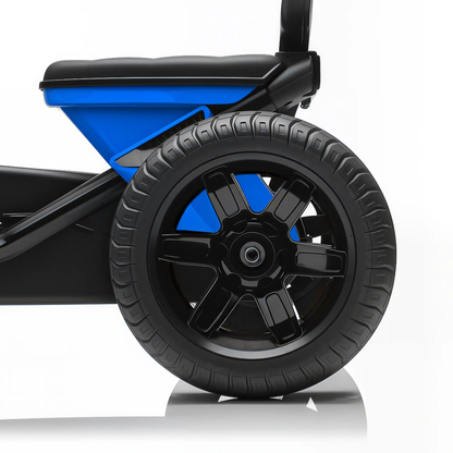 AIYAPLAY Pedal Go Kart for Kids 2-5 Years, with Silent EVA Wheels, Metal Frame, Blue by All Mart Bristol Ltd