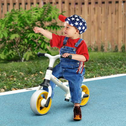 AIYAPLAY 8" Balance Bike, Lightweight Training Bike for Children, with Adjustable Seat, EVA Wheels, Easy installation - Orange by All Mart Bristol Ltd