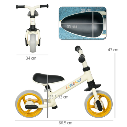 AIYAPLAY 8" Balance Bike, Lightweight Training Bike for Children, with Adjustable Seat, EVA Wheels, Easy installation - Orange by All Mart Bristol Ltd