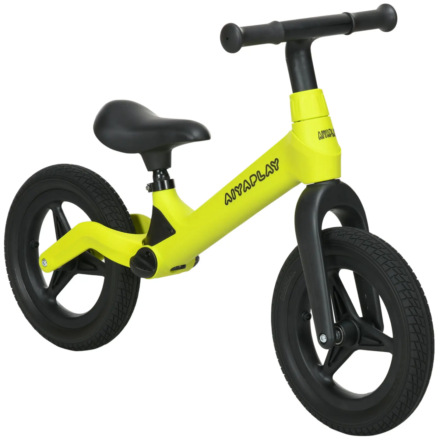 AIYAPLAY Balance Bike with Adjustable Seat and Handlebar, PU Wheels, No Pedal, for Ages 30-60 Months - Green by All Mart Bristol Ltd
