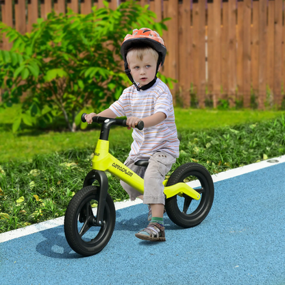 AIYAPLAY Balance Bike with Adjustable Seat and Handlebar, PU Wheels, No Pedal, for Ages 30-60 Months - Green by All Mart Bristol Ltd