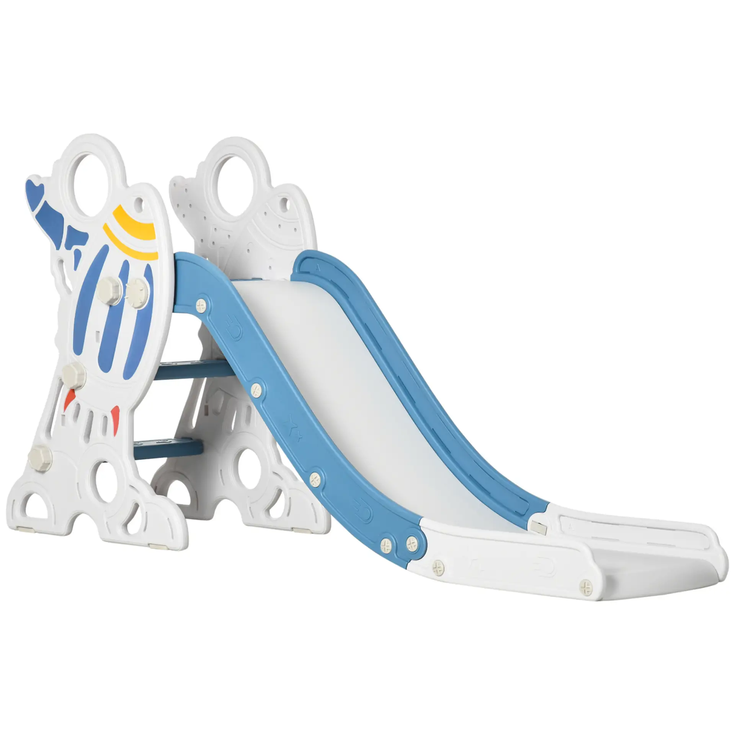 AIYAPLAY Space-Themed Baby Slide, Indoor Freestanding Kids Slide, for Ages 1.5-3 Years - Blue by All Mart Bristol Ltd