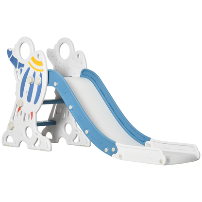 AIYAPLAY Space-Themed Baby Slide, Indoor Freestanding Kids Slide, for Ages 1.5-3 Years - Blue by All Mart Bristol Ltd