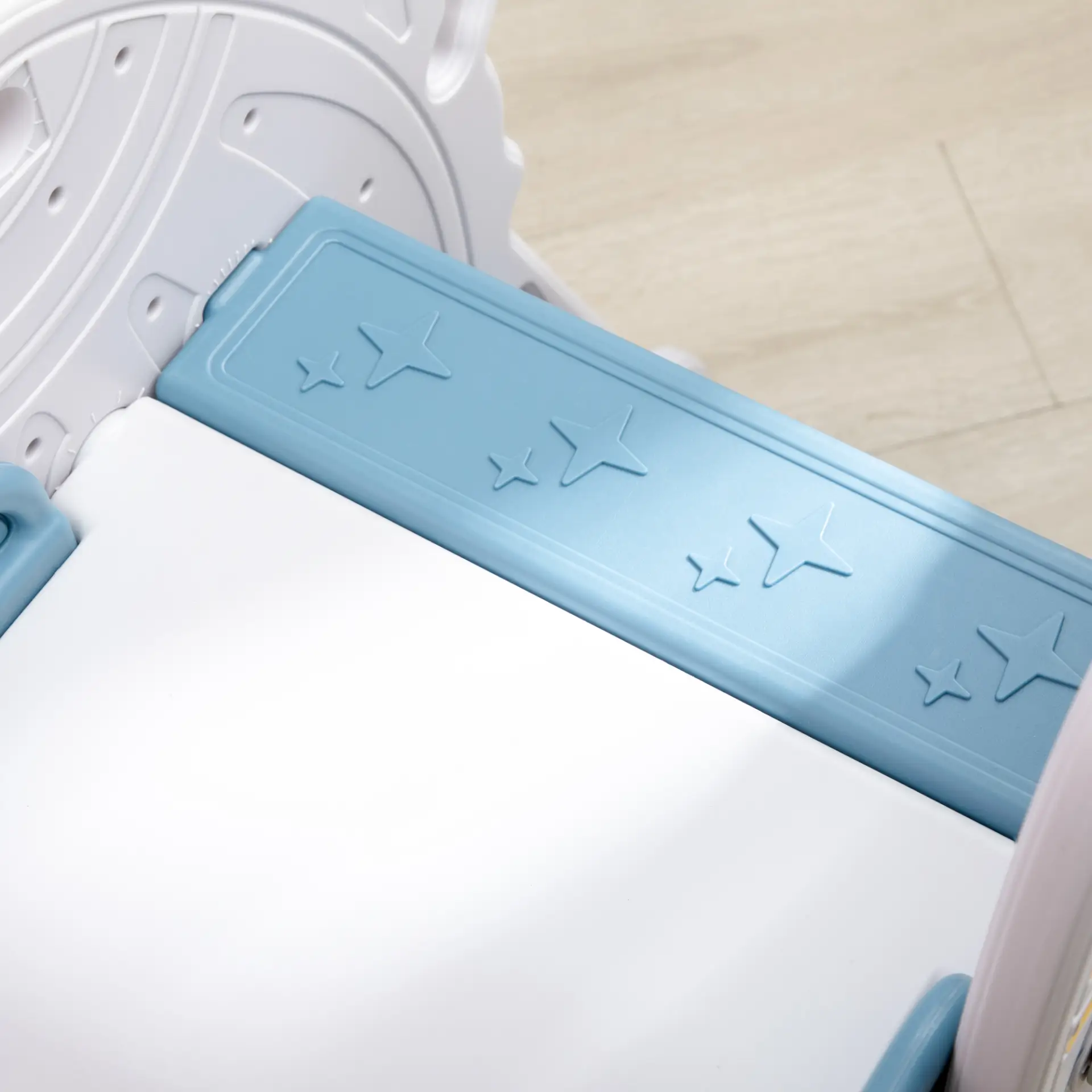 AIYAPLAY Space-Themed Baby Slide, Indoor Freestanding Kids Slide, for Ages 1.5-3 Years - Blue by All Mart Bristol Ltd