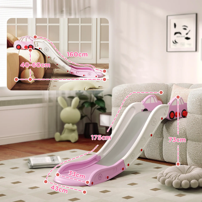 AIYAPLAY Kids Slide for Bed, Sofa, with Extended Length, Easy to assemble and Store, Pink by All Mart Bristol Ltd