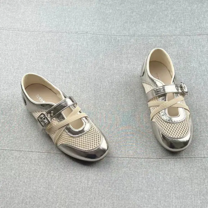 2026 Summer New Korean Style Hollow Mesh Mary Jane Shoes For Women, Fashion Versatile Comfort Soft Flat Loafers by Dropshipman