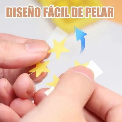 60PCS of portable small mirror star-shaped acne patches, with a fashionable design. Perfect for touch-ups at any time by All Mart Bristol Ltd