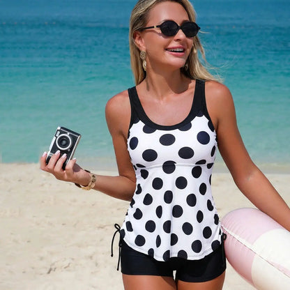 Women's Clothing Swimwears Tankini Set Digital Print Tankini Top High Waist Boyshort Two Piece Swimwear Bathing Suit by All Mart Bristol Ltd