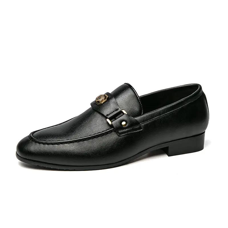 European And American Men's Metal-buckle Slip-on Shoes by Dropshipman