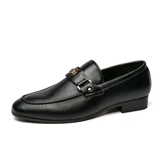 European And American Men's Metal-buckle Slip-on Shoes by Dropshipman