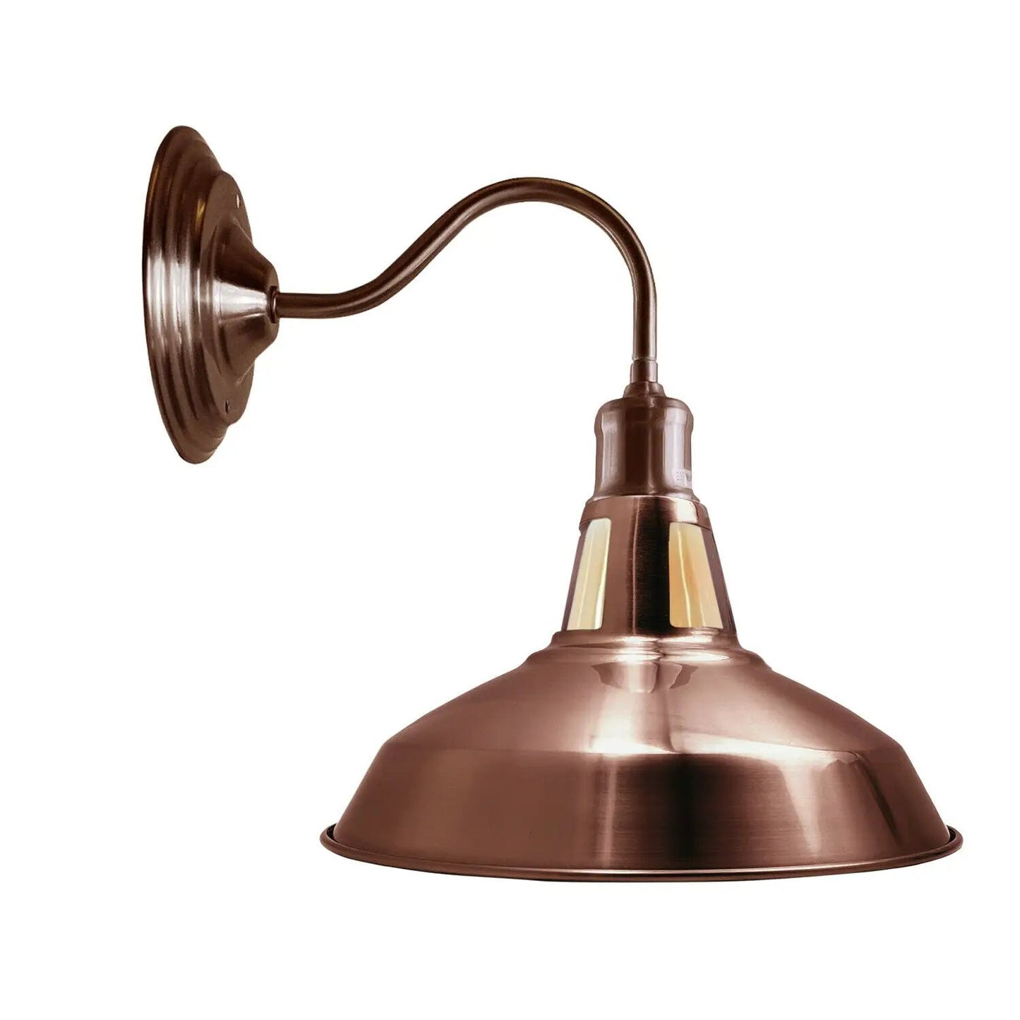 Copper Wall Light 30 cm Barn Slotted Shade Modern Style High Polished Wall Sconce~3627 by LEDSone