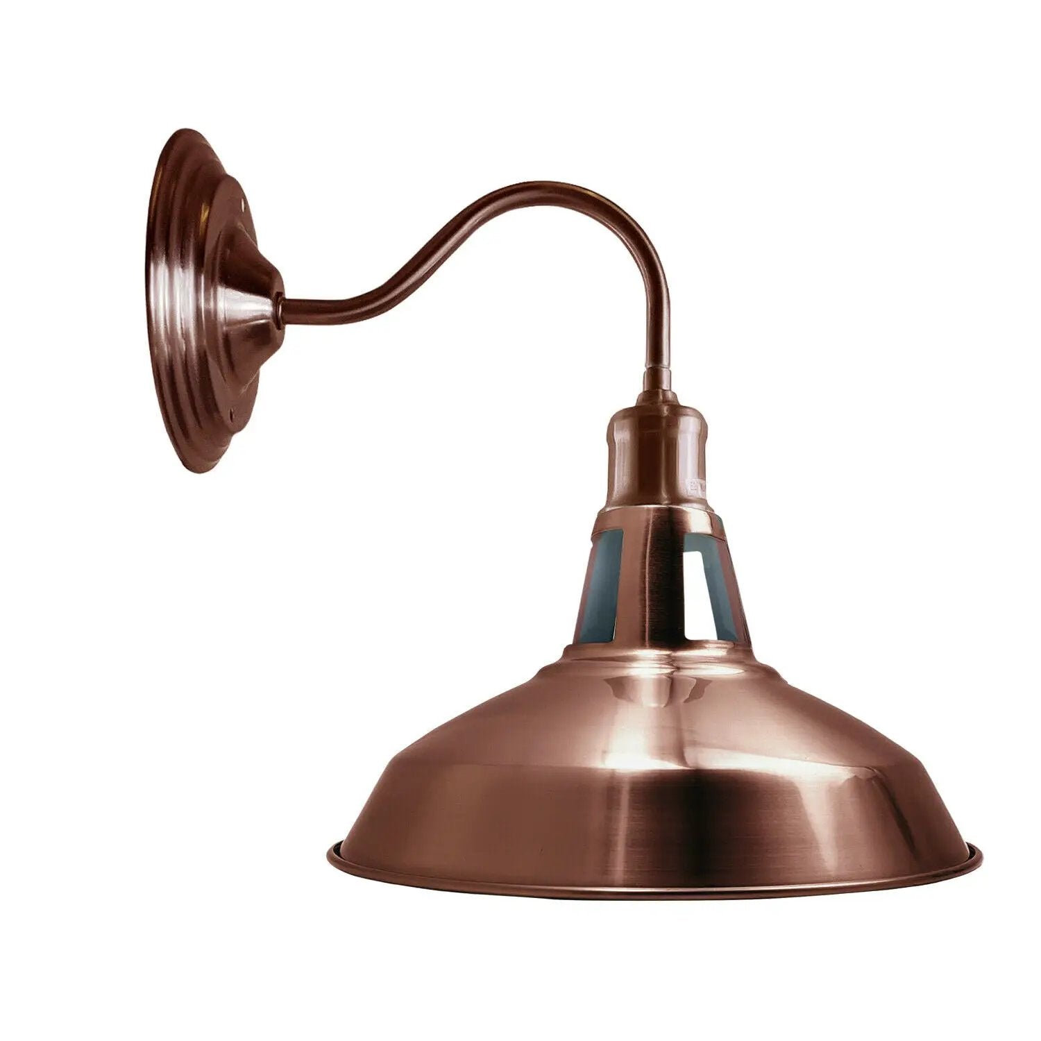 Copper Wall Light 30 cm Barn Slotted Shade Modern Style High Polished Wall Sconce~3627 by LEDSone