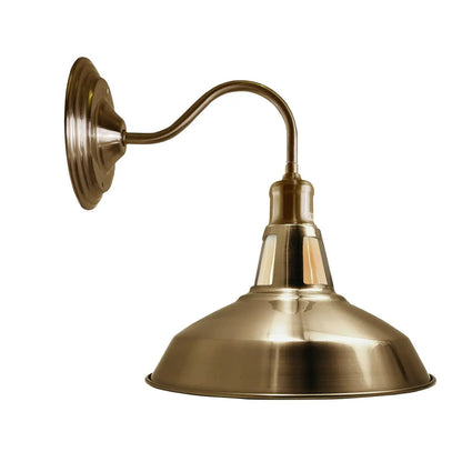 Vintage Retro Industrial Yellow Brass Wall Light Shade Modern Style High Polished Wall Sconce~3626 by LEDSone