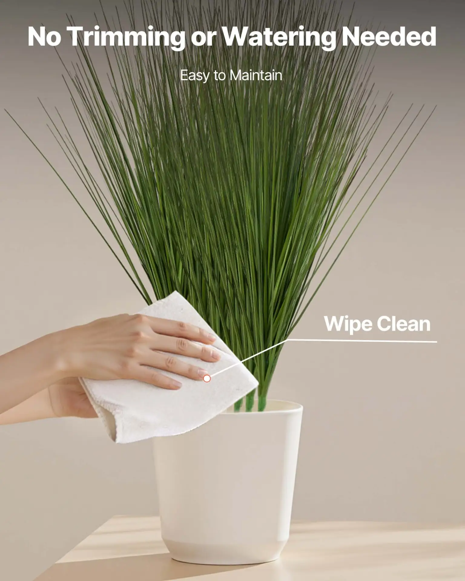 VEVOR Artificial Grass Plant, 686mm Faux Onion Grass Fake Greenery Shrubs Plant, Premium PVC for Indoor Outdoor House Home Garden Office Room Décor, Housewarming, 8 Pack Green by All Mart Bristol Ltd