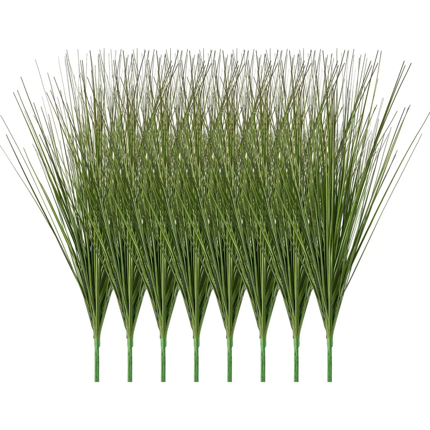 VEVOR Artificial Grass Plant, 686mm Faux Onion Grass Fake Greenery Shrubs Plant, Premium PVC for Indoor Outdoor House Home Garden Office Room Décor, Housewarming, 8 Pack Green by All Mart Bristol Ltd