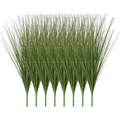 VEVOR Artificial Grass Plant, 686mm Faux Onion Grass Fake Greenery Shrubs Plant, Premium PVC for Indoor Outdoor House Home Garden Office Room Décor, Housewarming, 8 Pack Green by All Mart Bristol Ltd