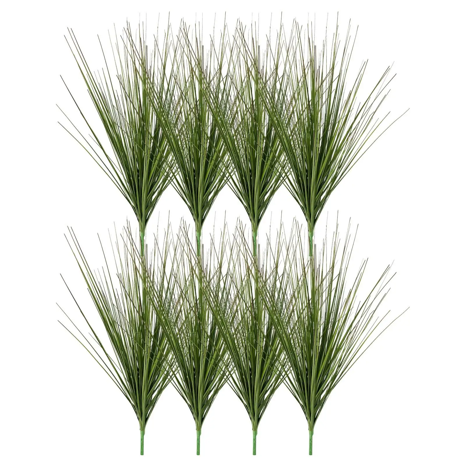 VEVOR Artificial Grass Plant, 686mm Faux Onion Grass Fake Greenery Shrubs Plant, Premium PVC for Indoor Outdoor House Home Garden Office Room Décor, Housewarming, 8 Pack Green by All Mart Bristol Ltd