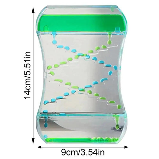 Liquid Timer Colorful Spiral Oil Hourg&Lass with Floating Bubbles Visual Sensory Toy for Kids & Adults, Home, Office Desk Decor by All Mart Bristol Ltd