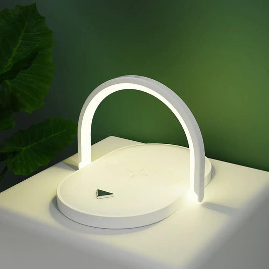 3 In 1 Foldable Wireless Charger Night Light Wireless Charging Station Stonego LED Reading Table Lamp 15W Fast Charging Light by Dropshipman