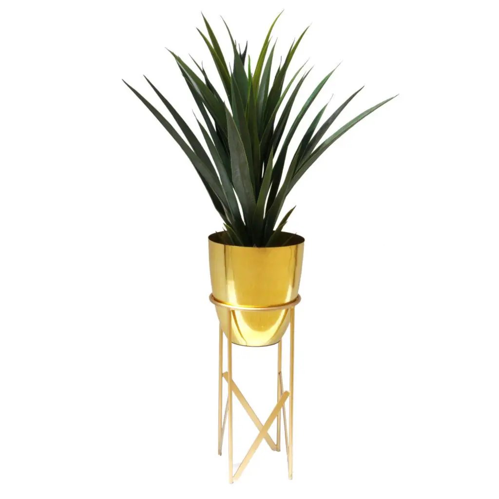 Metal Plant Planter Copper 55cm Tall Design by Leaf Design